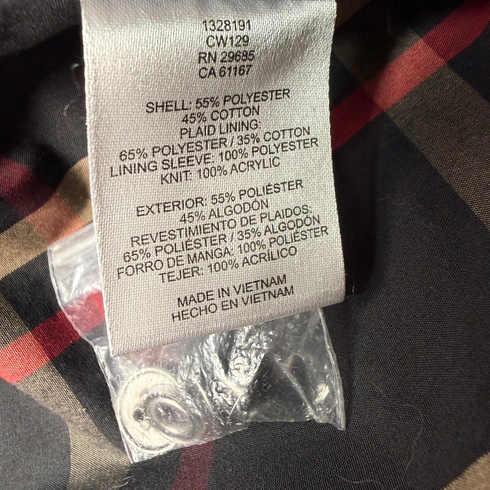 Pendleton Plaid Lined Hooded Rain Jacket Women S … - image 4